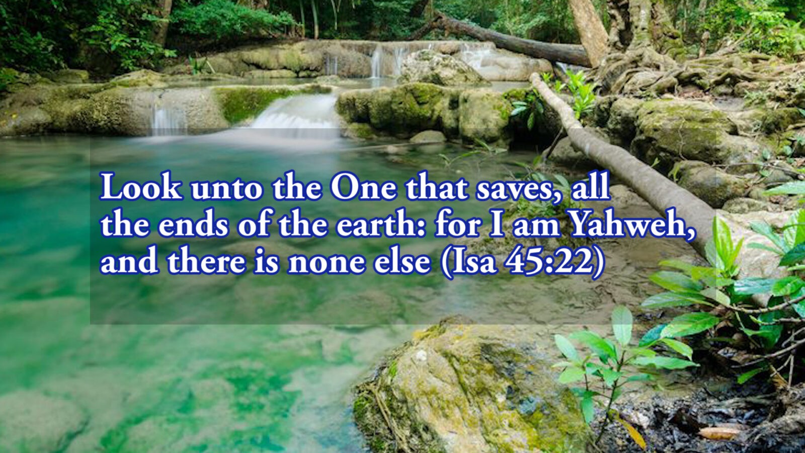 Yahweh Alone Is Savior