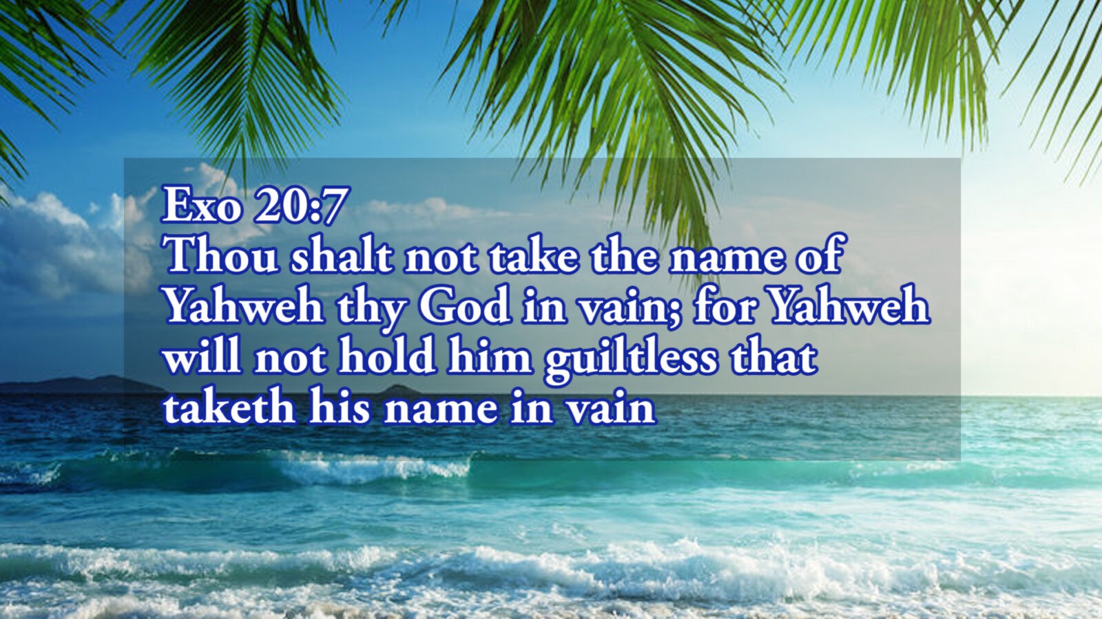 Yahweh in the New Testament